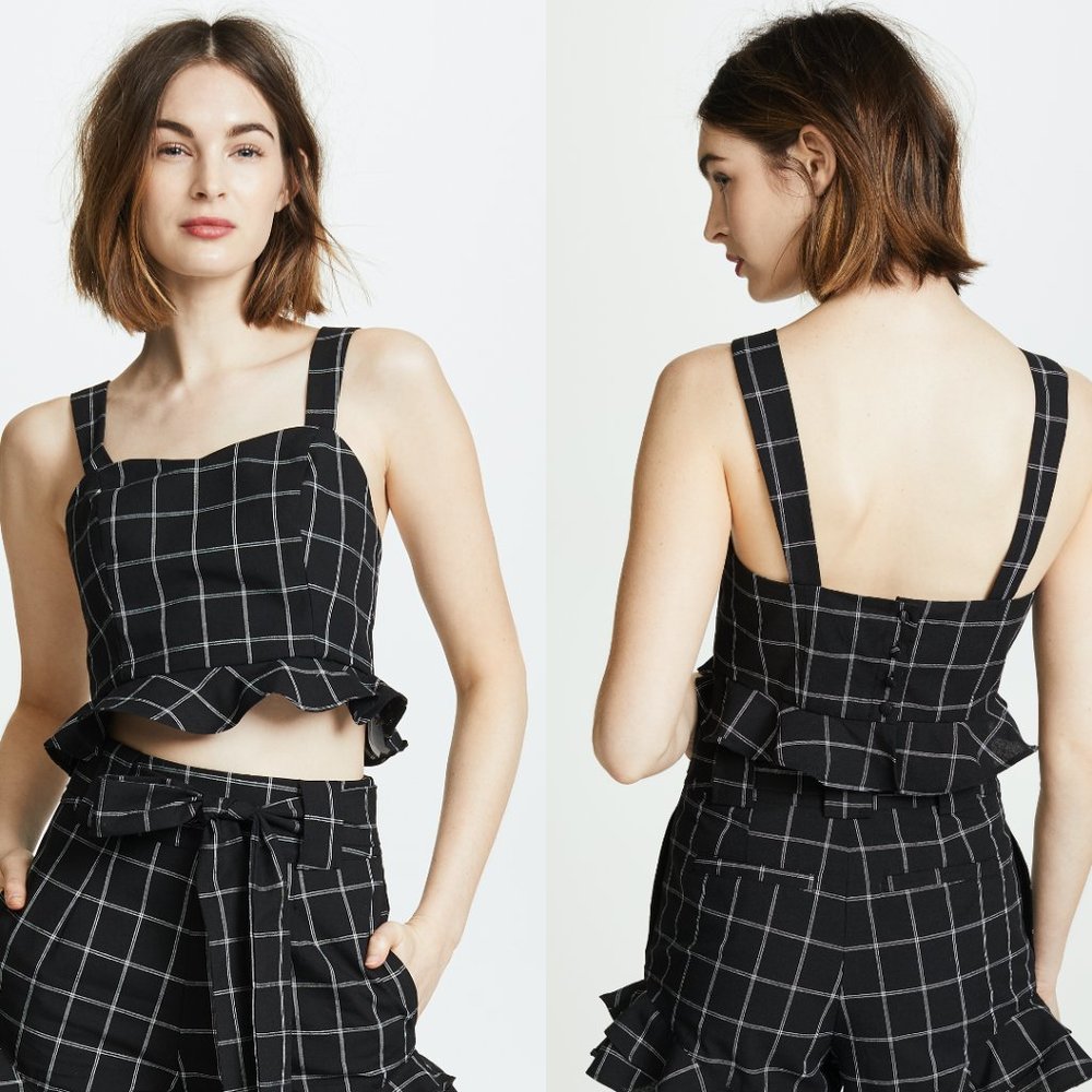 SHOPBOP J.O.A. x Chriselle Peplum Tank - M